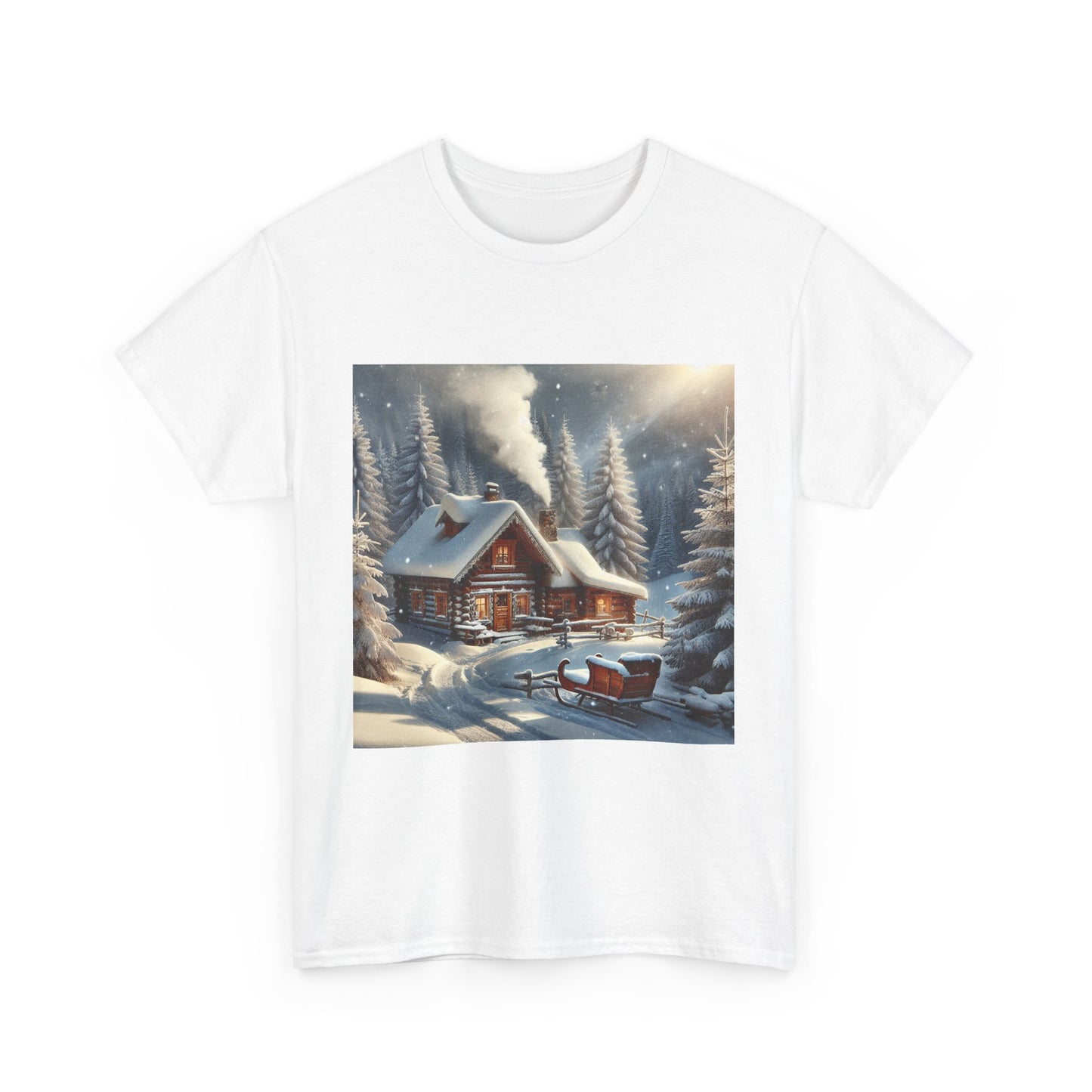 Holiday Snow Tee - Unisex Heavy Cotton