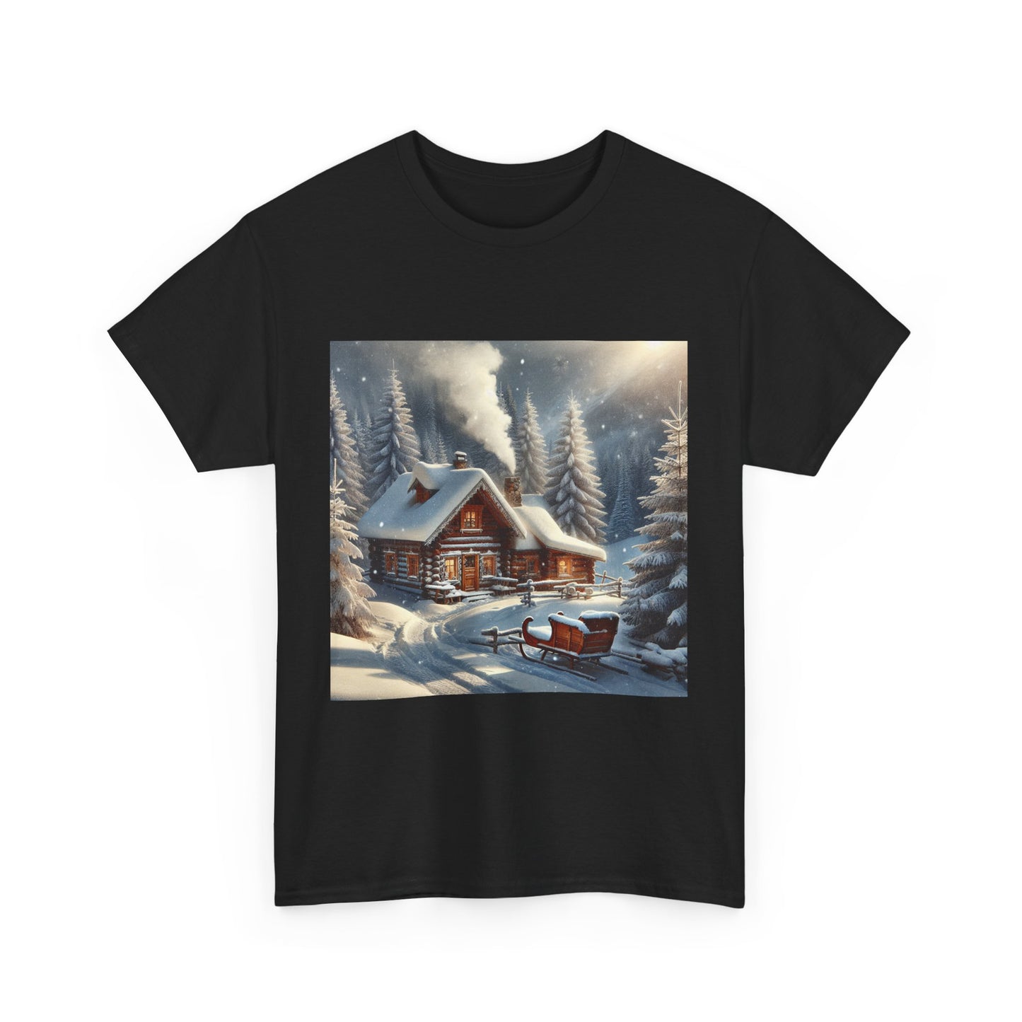 Holiday Snow Tee - Unisex Heavy Cotton