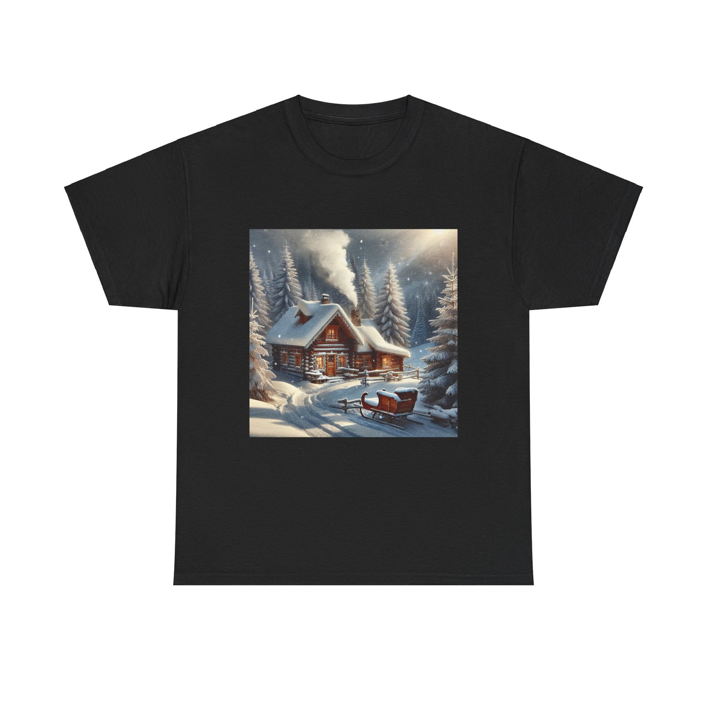 Holiday Snow Tee - Unisex Heavy Cotton