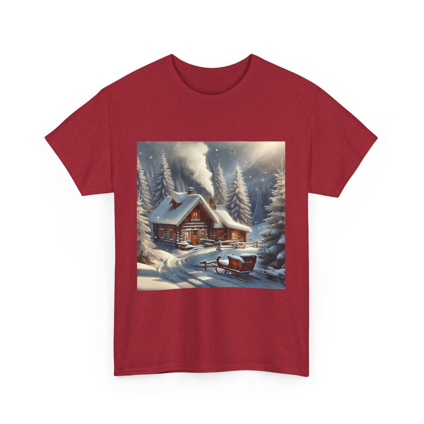 Holiday Snow Tee - Unisex Heavy Cotton