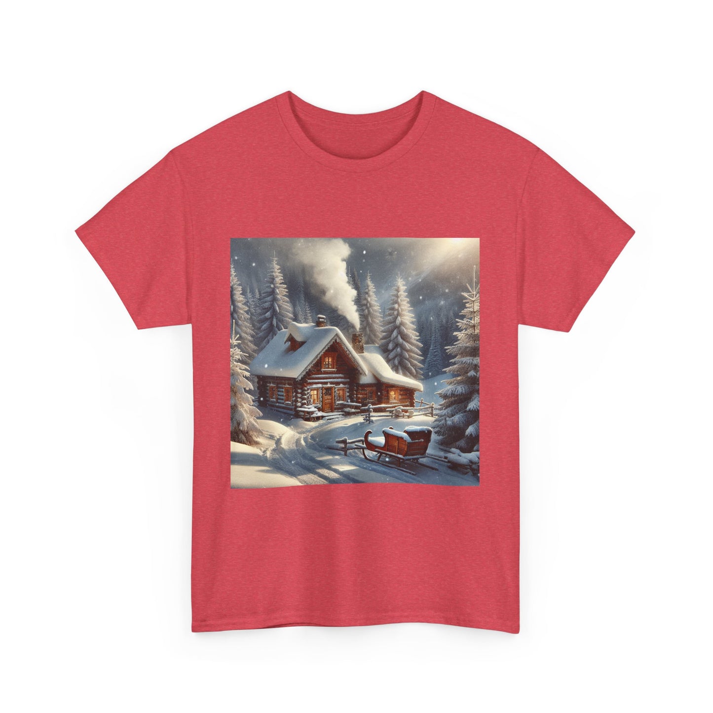 Holiday Snow Tee - Unisex Heavy Cotton