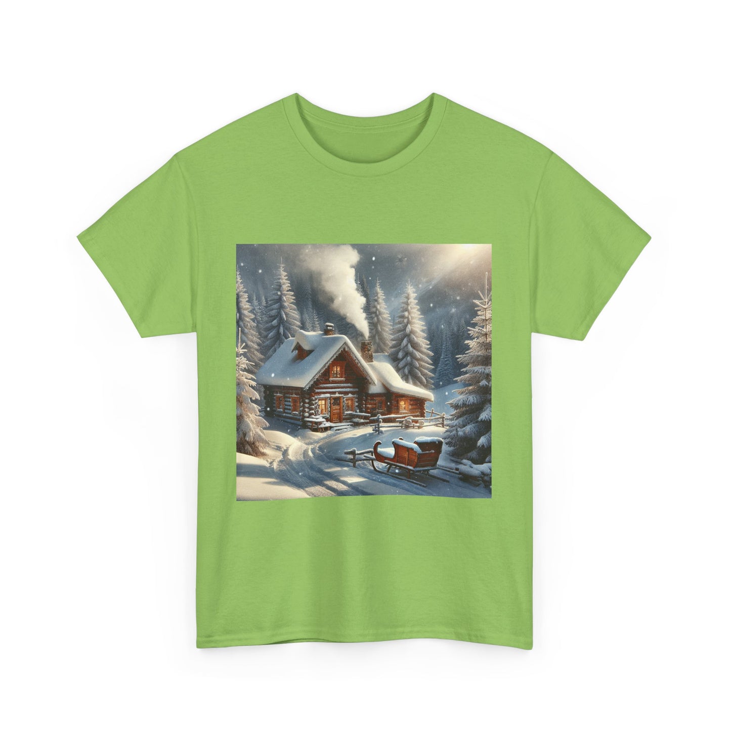 Holiday Snow Tee - Unisex Heavy Cotton