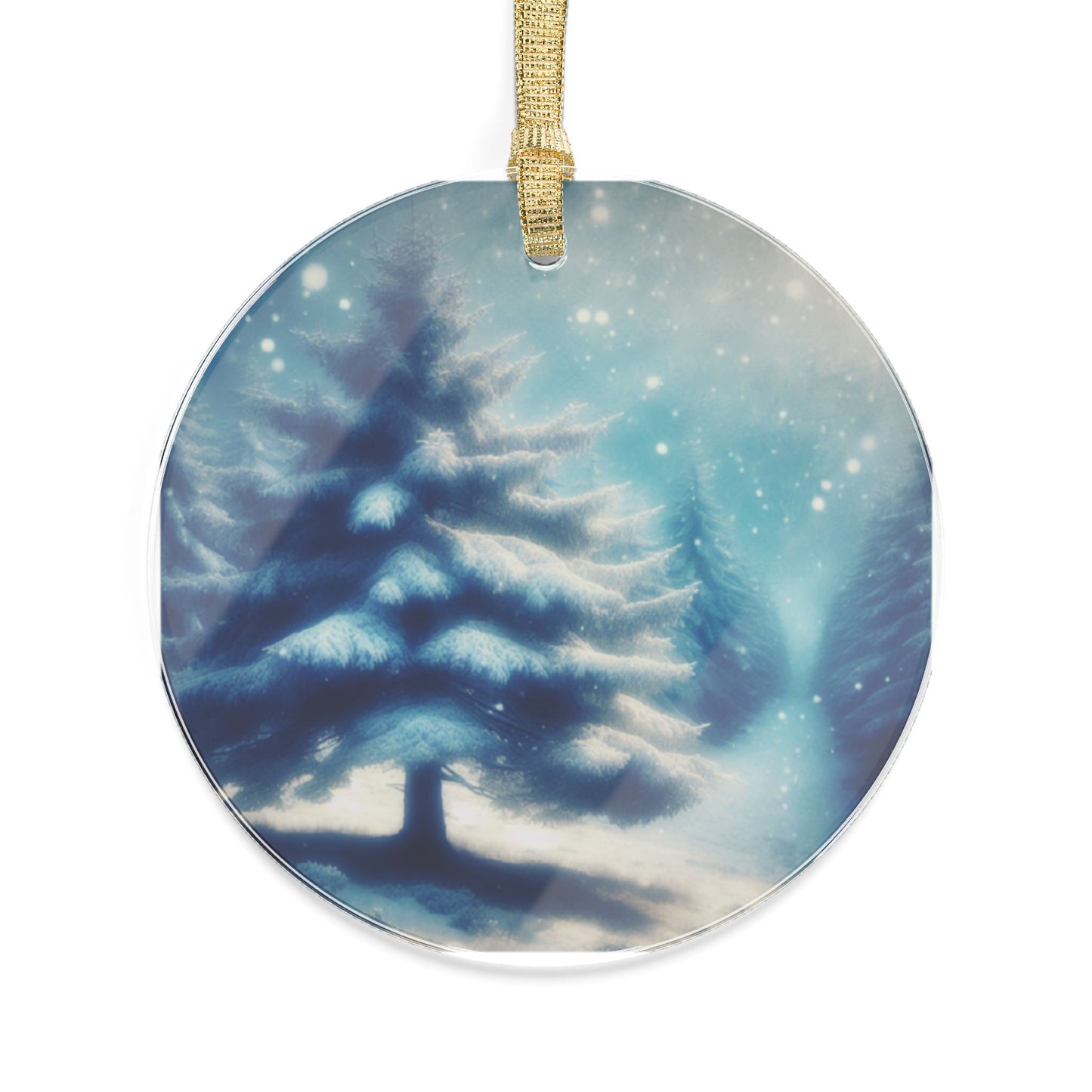 Ornament - Snow Falling on a Pine Tree