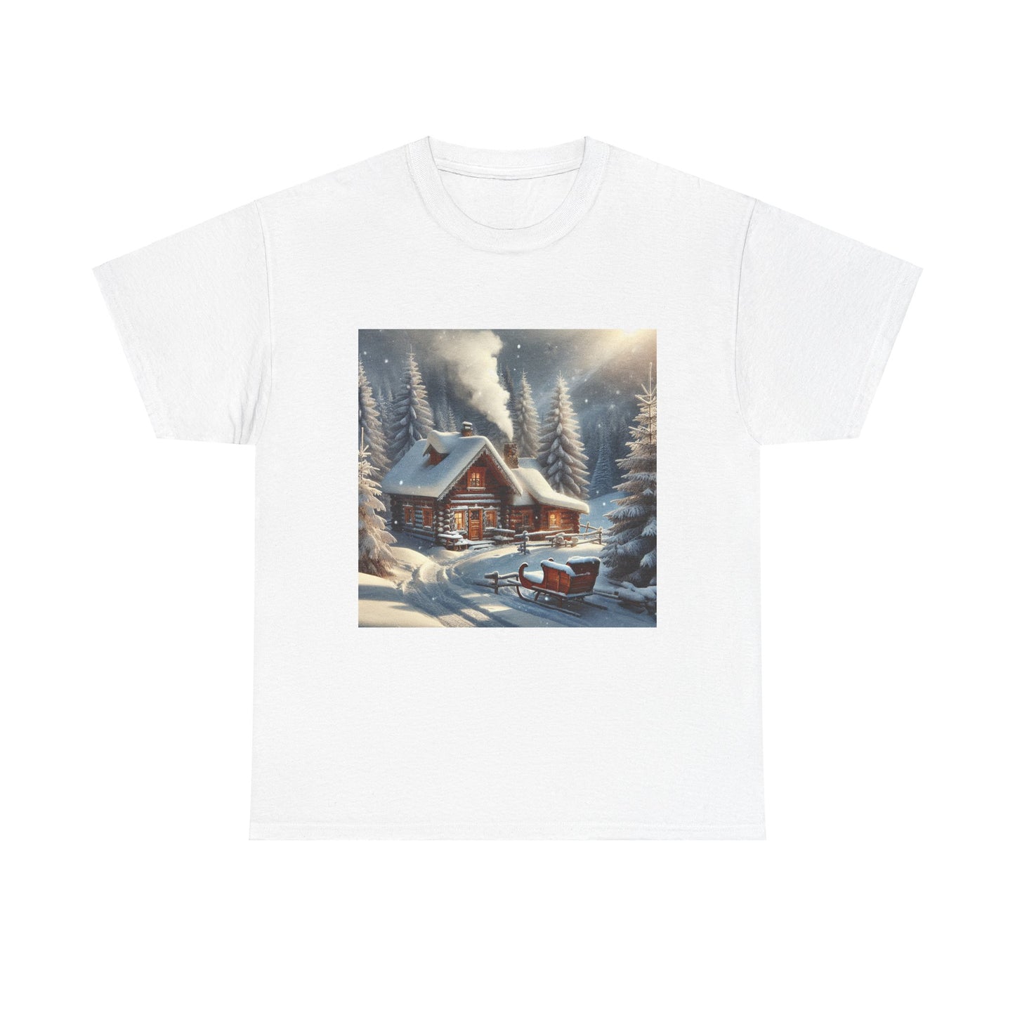 Holiday Snow Tee - Unisex Heavy Cotton